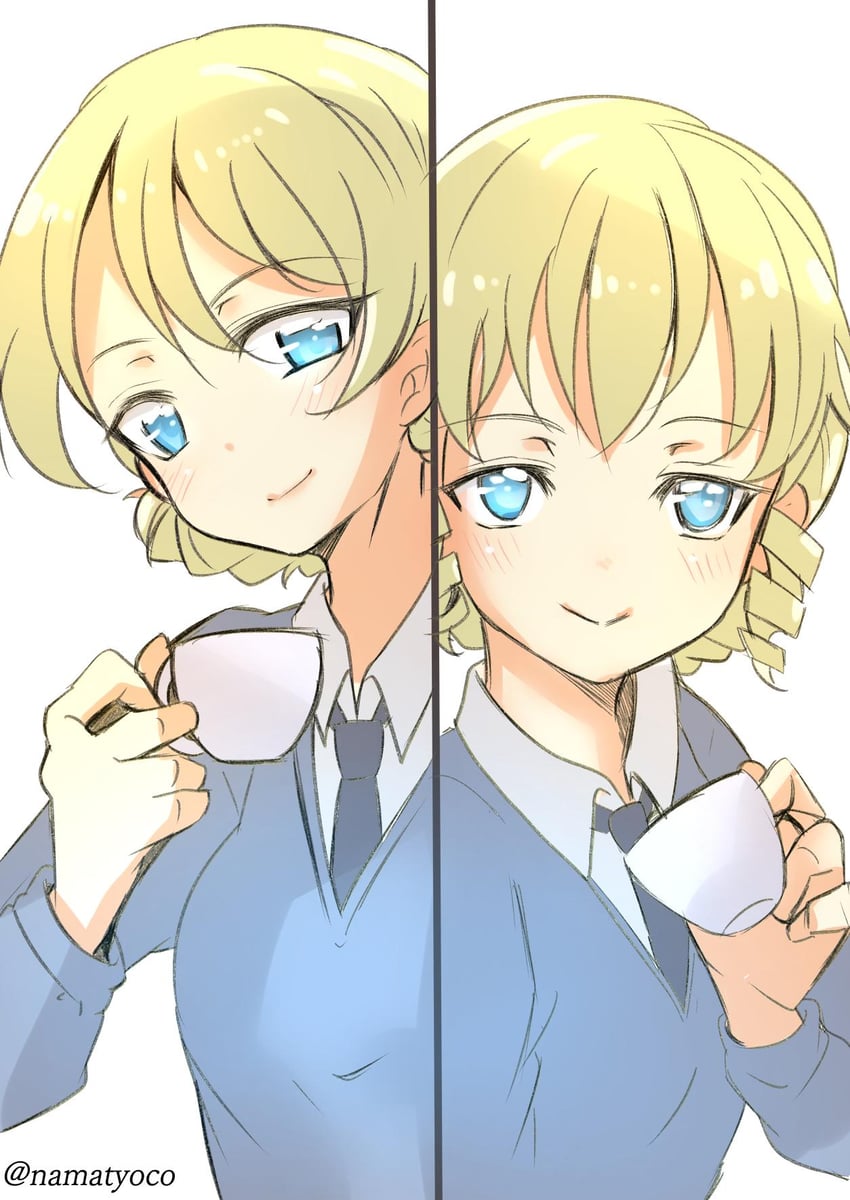 darjeeling and kilimanjaro (girls und panzer and 1 more) drawn by namatyoco