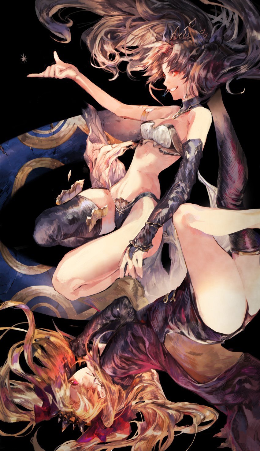 ereshkigal and ishtar (fate and 1 more) drawn by araya_(hachino_araya)