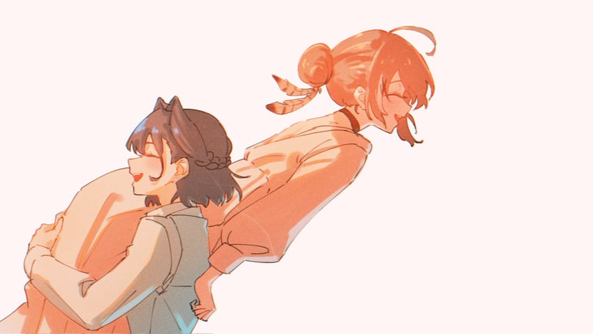 ouro kronii and nanashi mumei (hololive and 1 more) drawn by yuutomeh