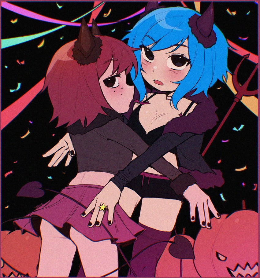 ramona flowers and kim pine (scott pilgrim) drawn by existenc3