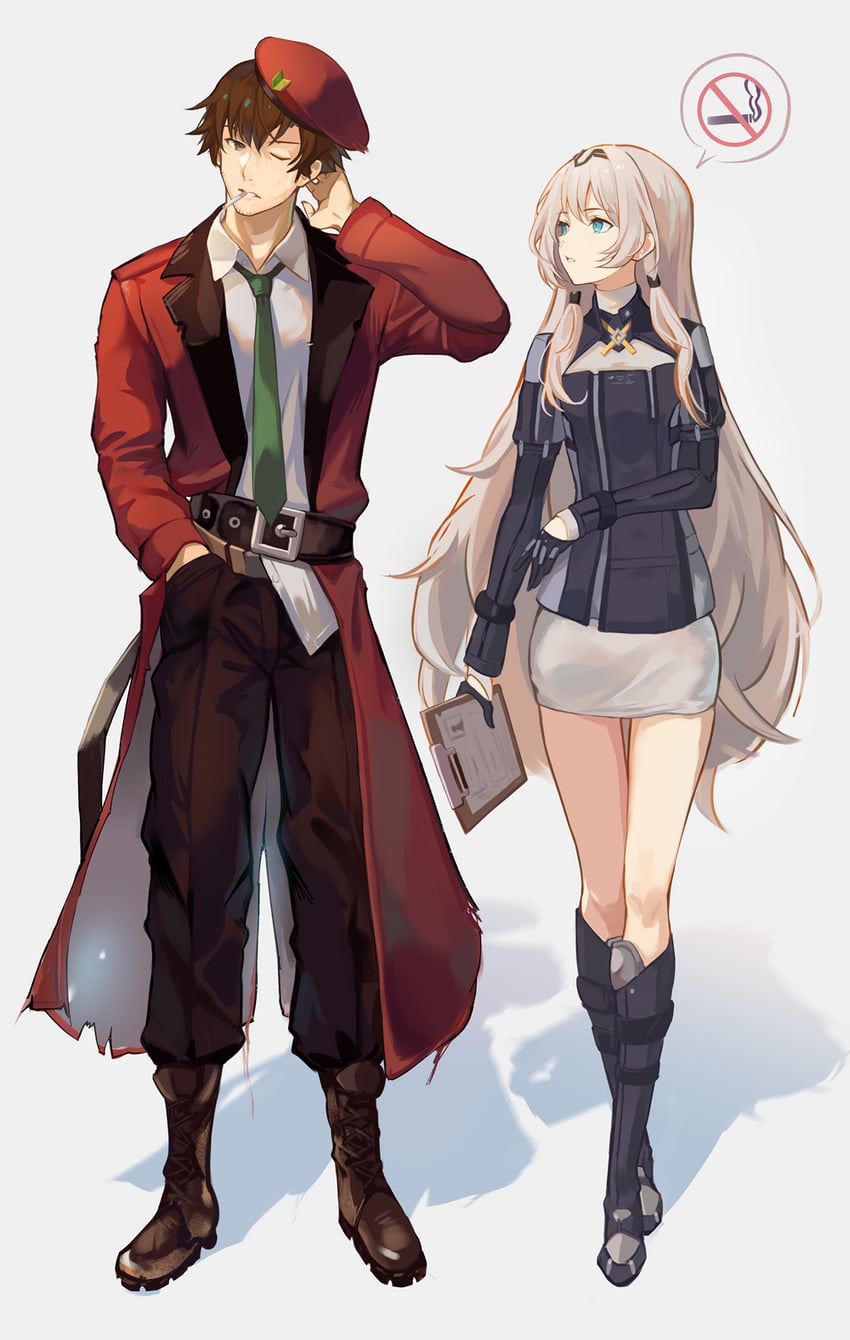 commander and an-94 (girls' frontline) drawn by niac