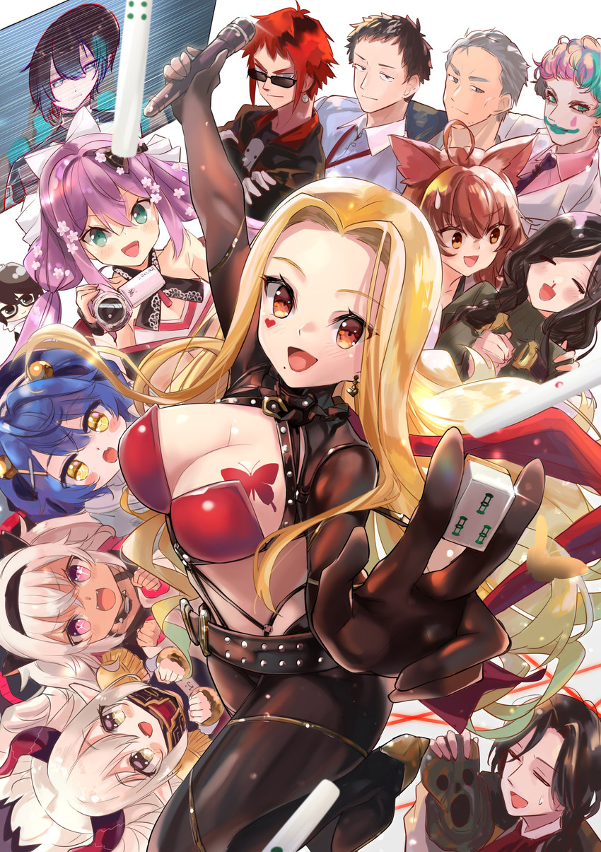 amamiya kokoro, shirayuki tomoe, matsukai mao, yashiro kizuku, emma august, and 8 more (nijisanji and 1 more) drawn by ali_woli