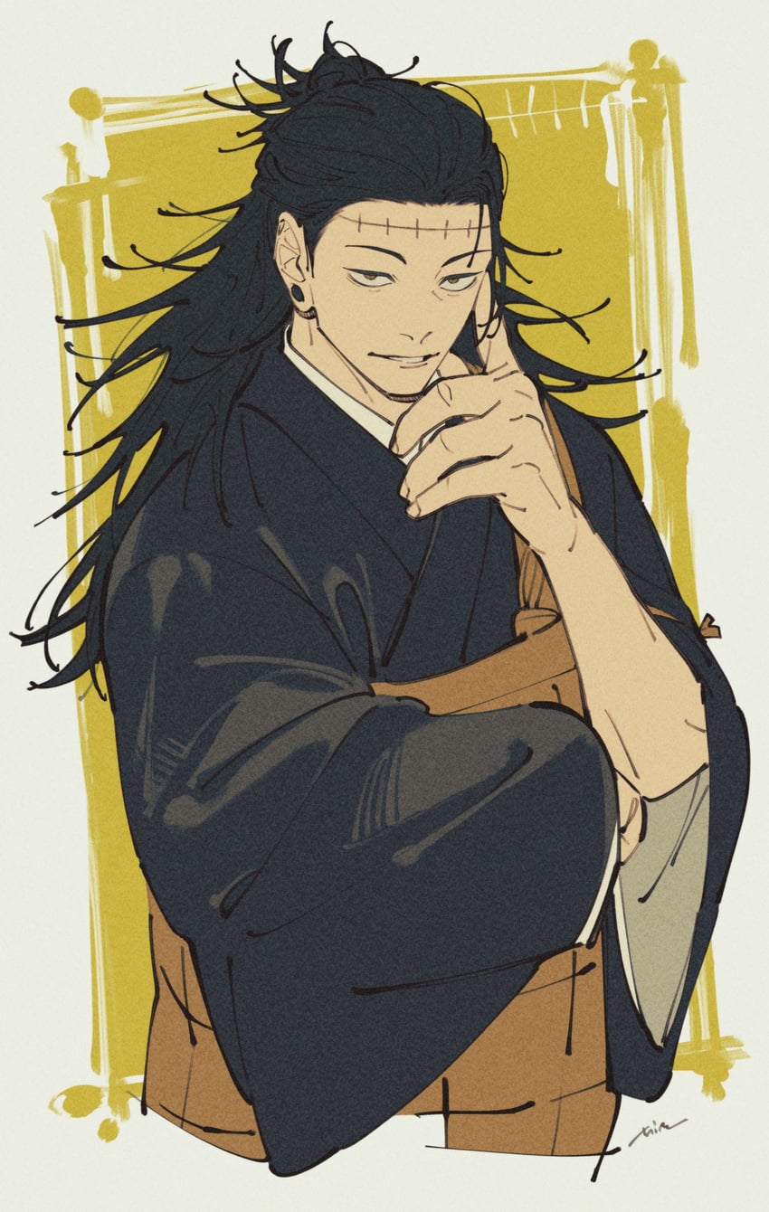 getou suguru and kenjaku (jujutsu kaisen) drawn by mim_(mimya0600)
