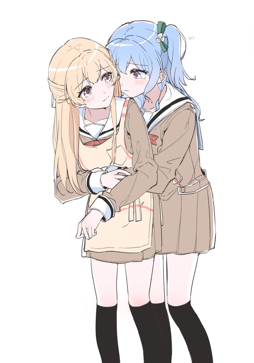 matsubara kanon and shirasagi chisato (bang dream!) drawn by kyudoli