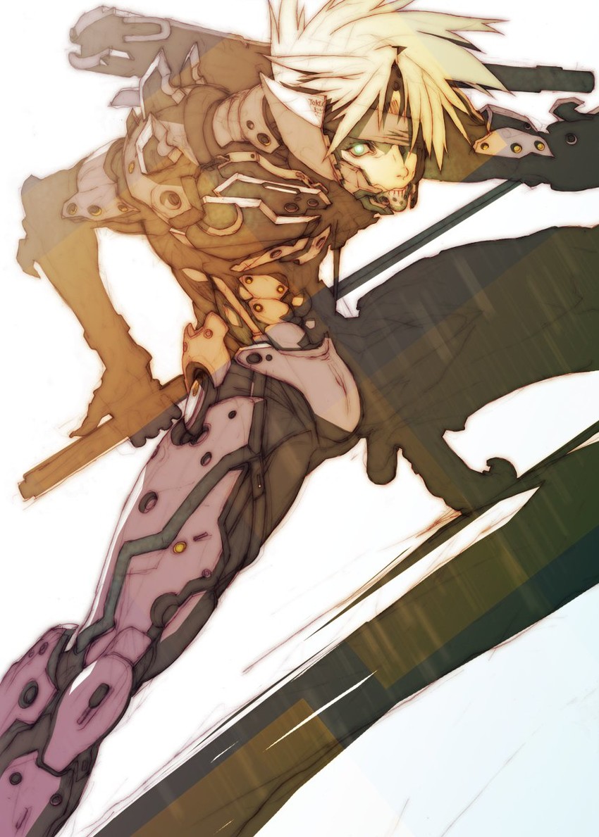 raiden (metal gear and 1 more) drawn by kotobuki_tsukasa