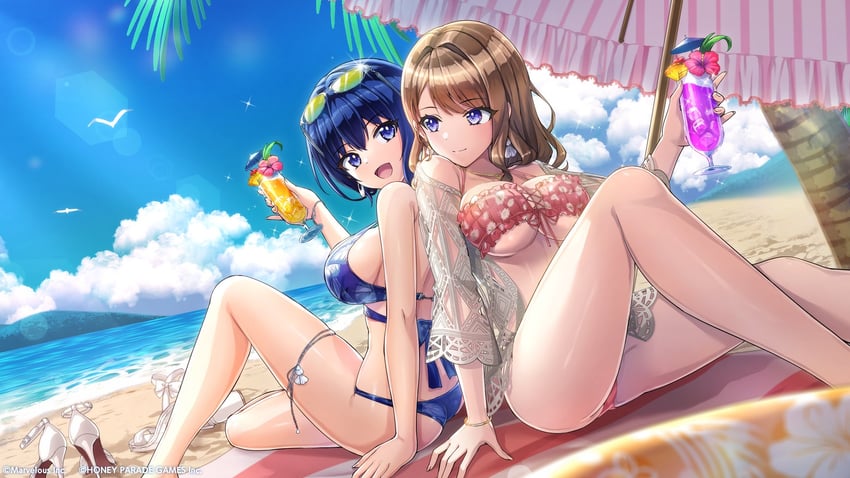 tojou michiru and suminoe shion (dolphin wave) drawn by ootomo_takuji