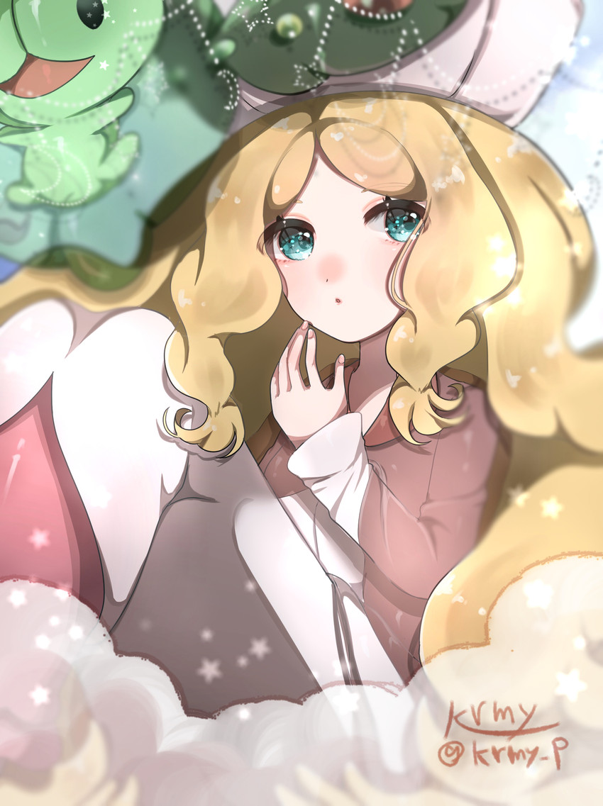 caitlin and reuniclus (pokemon and 1 more) drawn by kurumiya_(krmy_p)