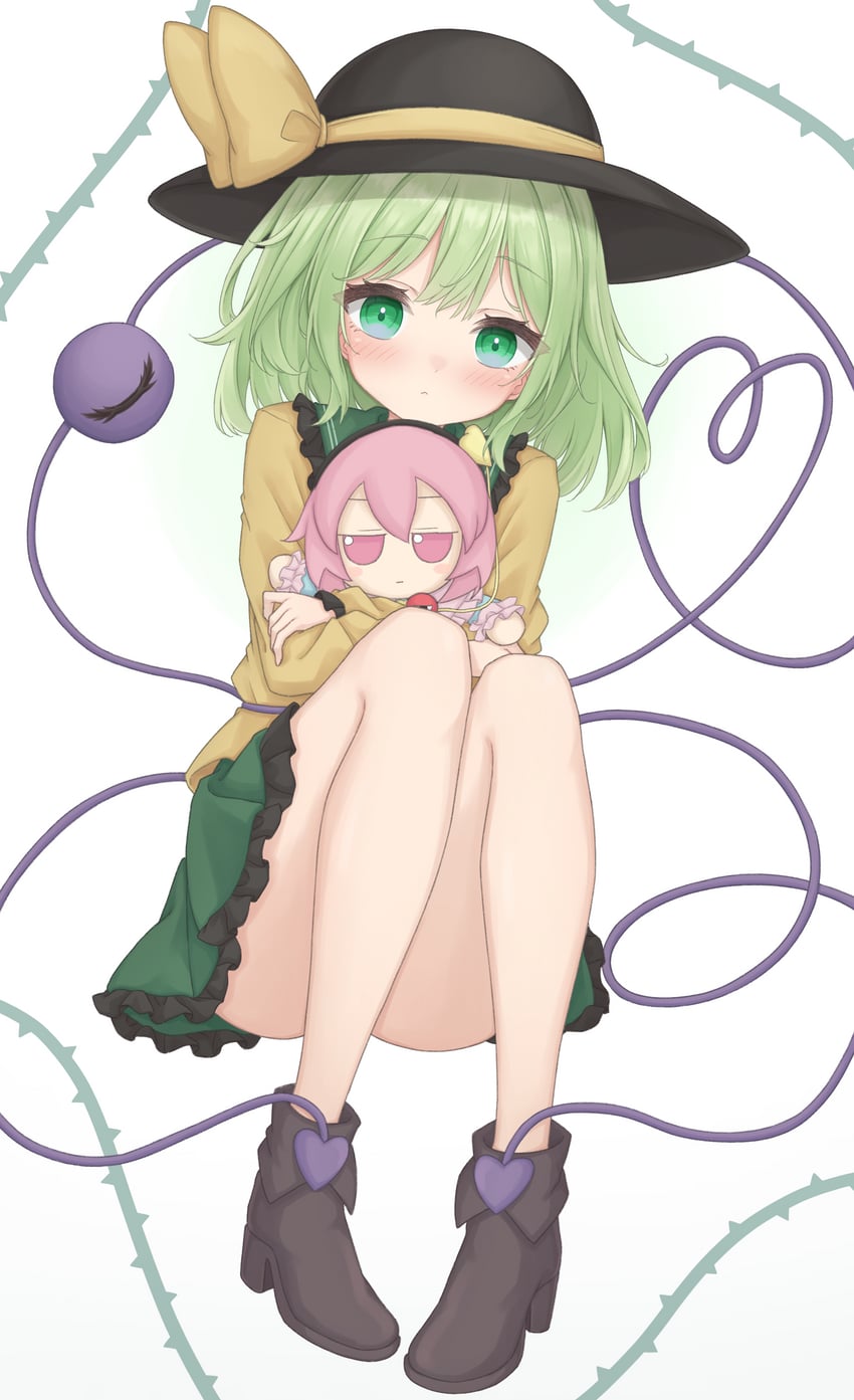 komeiji koishi and komeiji satori (touhou) drawn by gaden19