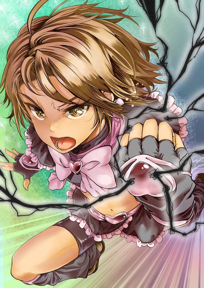 misumi nagisa and cure black (precure and 1 more) drawn by sapphire_satou