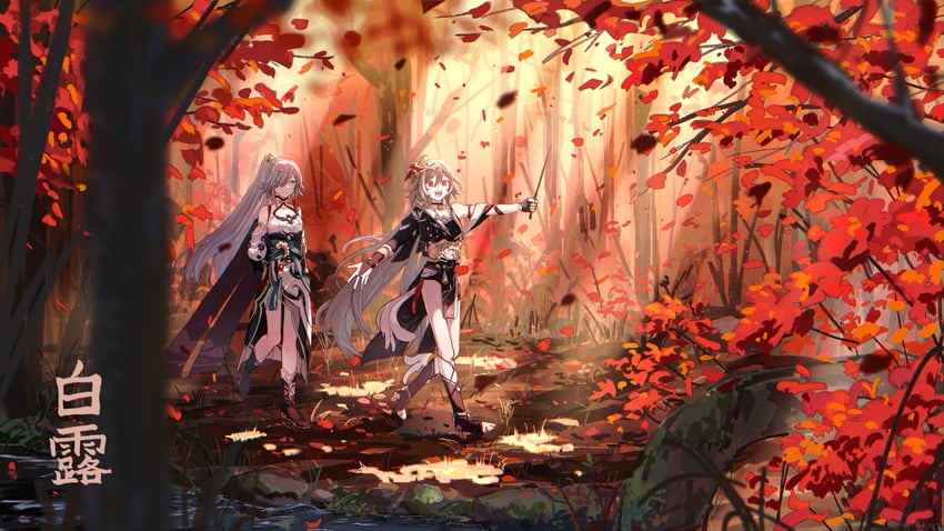 fu hua and herrscher of sentience (honkai and 1 more) drawn by arsum0731