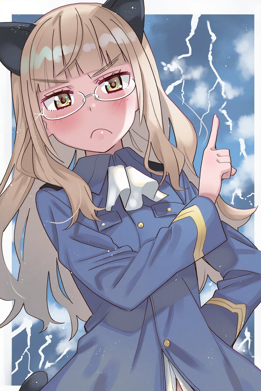 perrine h. clostermann (world witches series and 1 more) drawn by ga-006