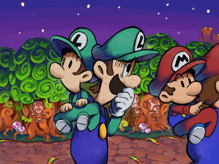 mario, luigi, toad, baby mario, and baby luigi (mario and 2 more) drawn by ya_mari_6363