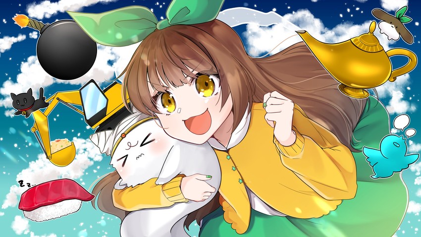 nanahira, bebe, omochi, and mite (indie utaite) drawn by hachipuyo