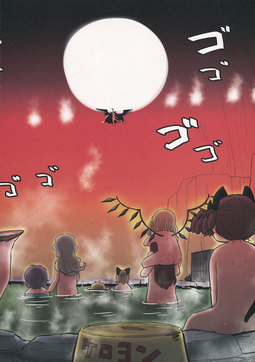 flandre scarlet, komeiji koishi, komeiji satori, hong meiling, kaenbyou rin, and 3 more (touhou) drawn by ikaasi