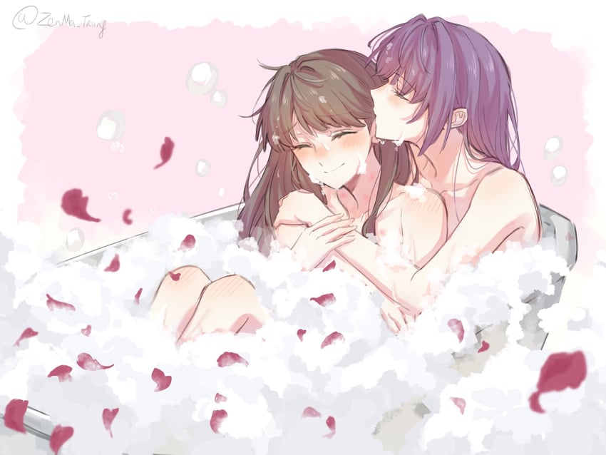 fujishima megumi and otomune kozue (love live! and 1 more) drawn by zenma_trang