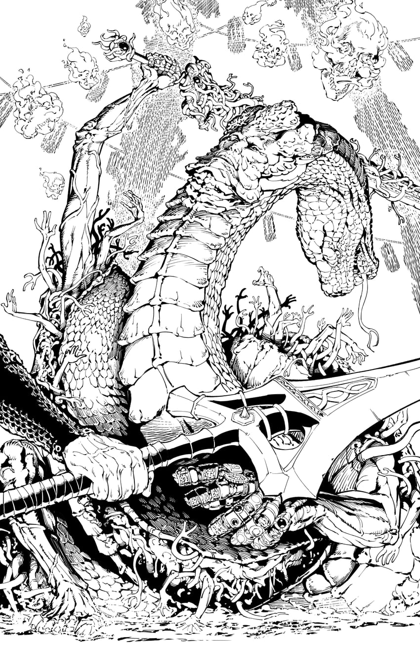 tarnished and rykard lord of blasphemy (elden ring) drawn by igorgrouper