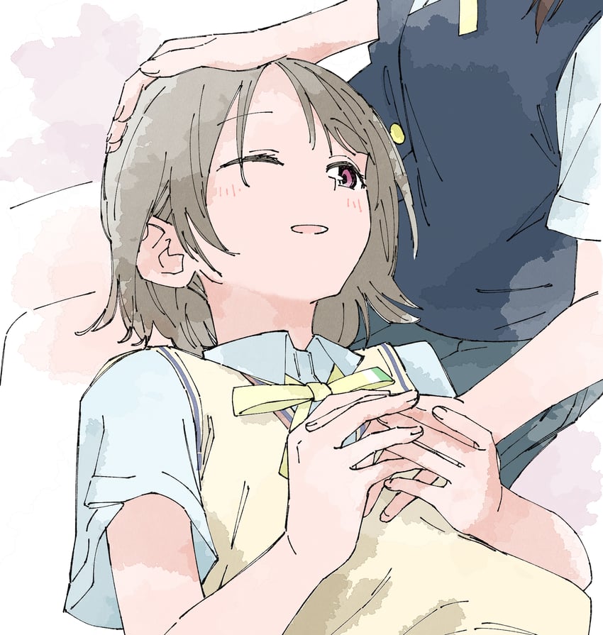 osaka shizuku and nakasu kasumi (love live! and 1 more) drawn by haruruhaharur
