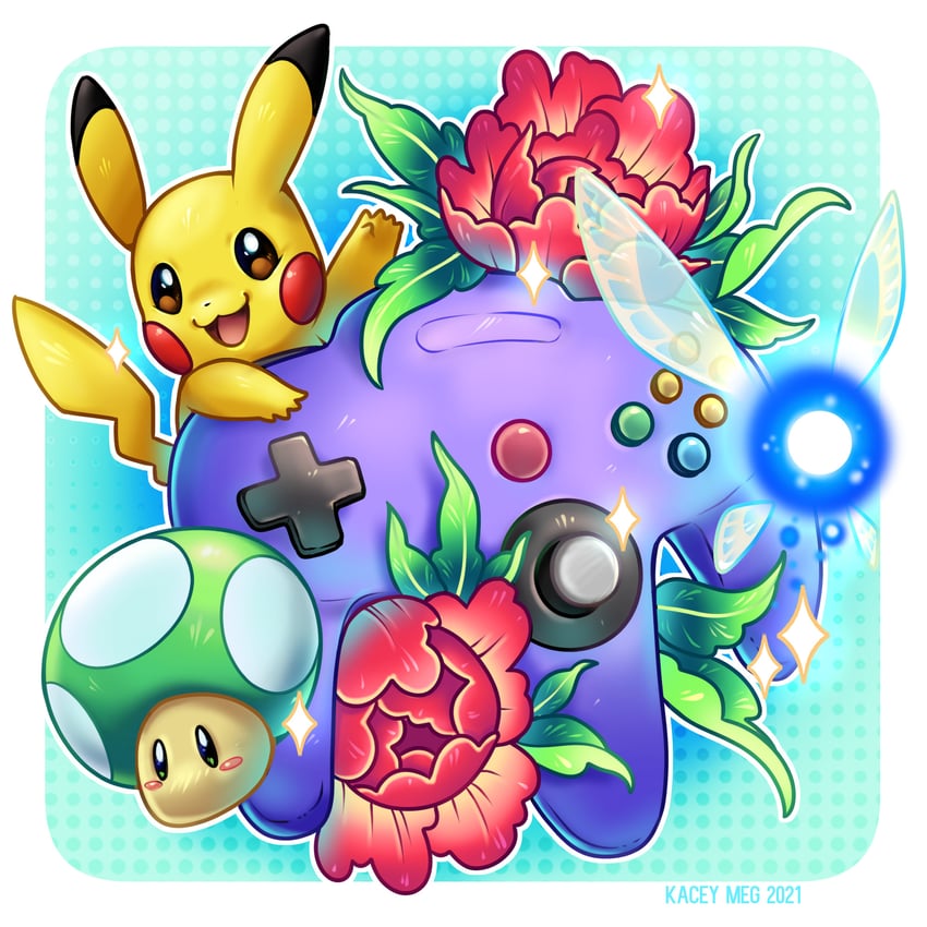 pikachu and navi (pokemon and 3 more) drawn by kaceymeg