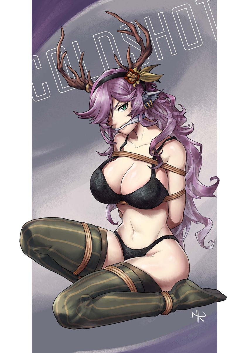 coldshot (arknights) drawn by nyrokami