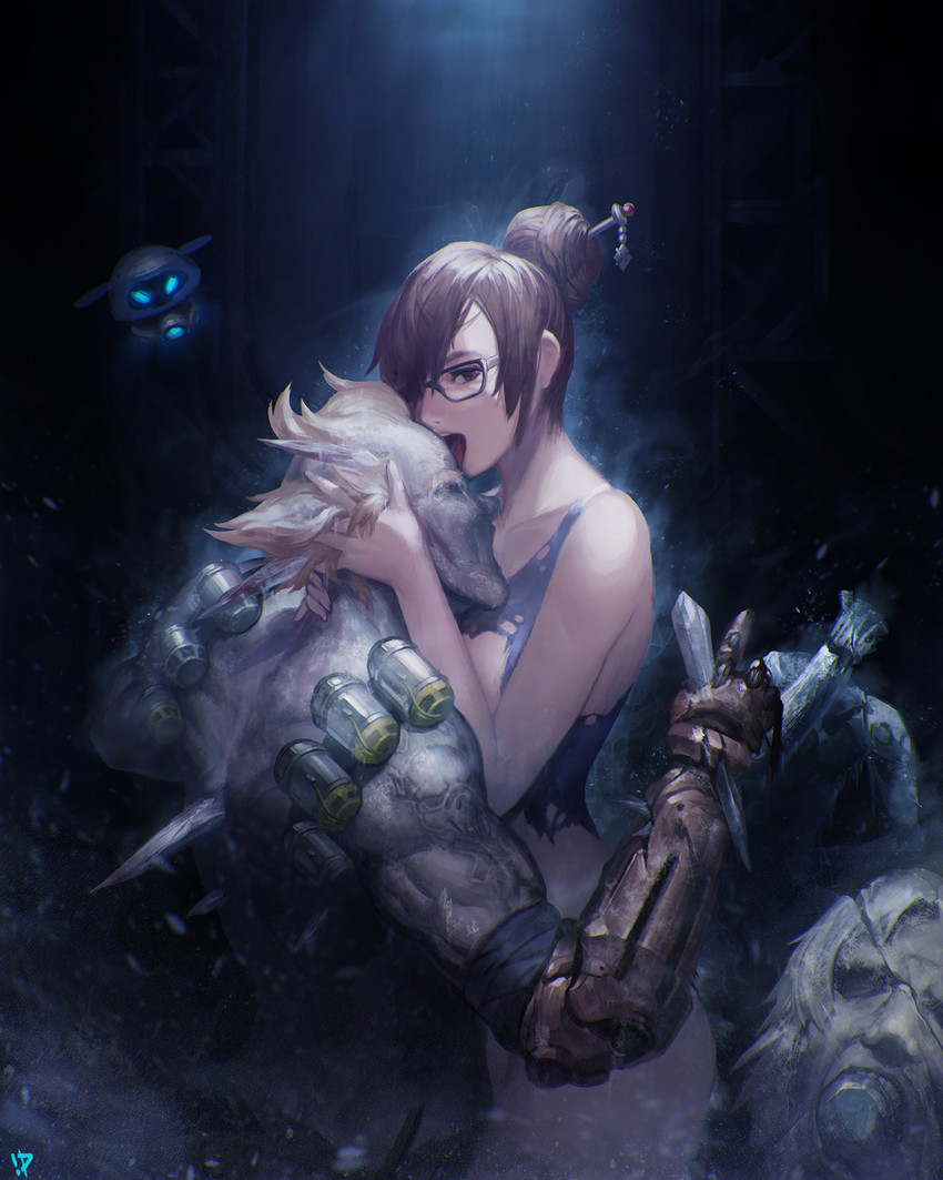 mei, genji, and junkrat (overwatch and 1 more) drawn by instant_ip