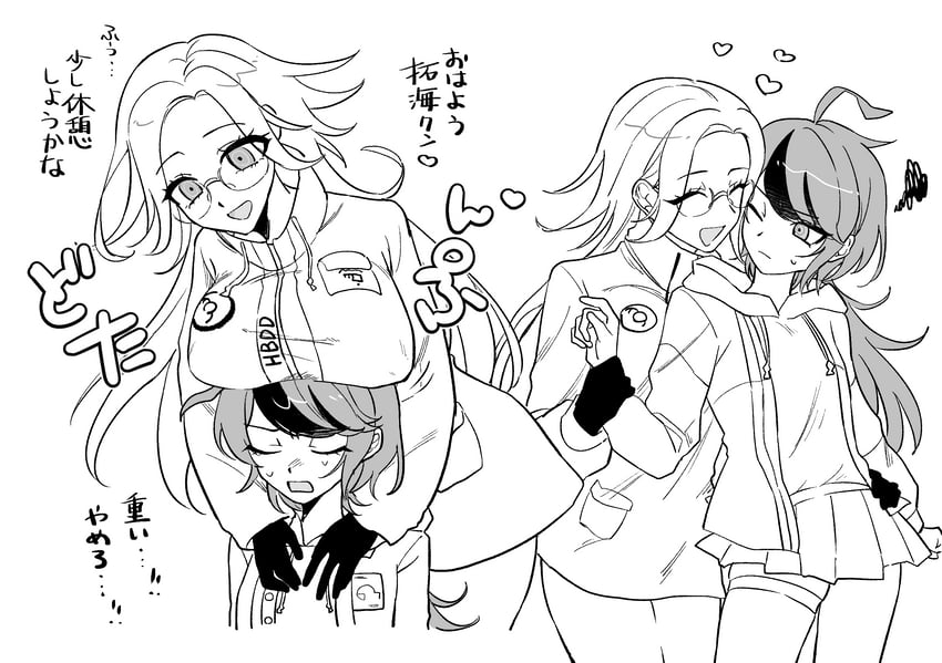 aotsuki eito and sumino takumi (the hundred line -last defense academy-) drawn by rororotsu