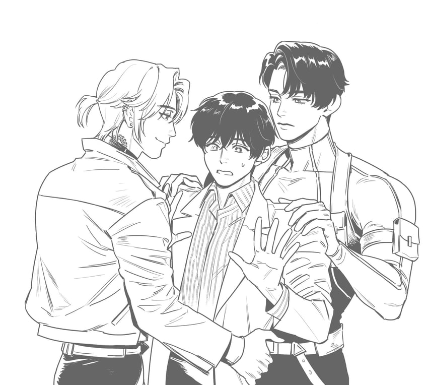 park moo-hyun, kim jaehee, and shin hae-ryang (eoduun badaui deungbul-i doeeo) drawn by drinkbadatmul