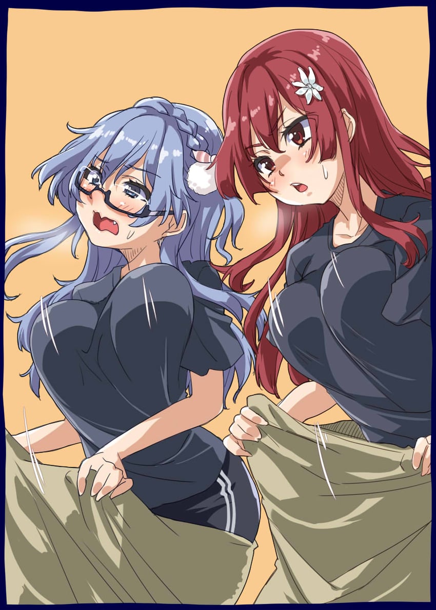 maruyama akane and sato reika (22/7) drawn by kisairo_kaede