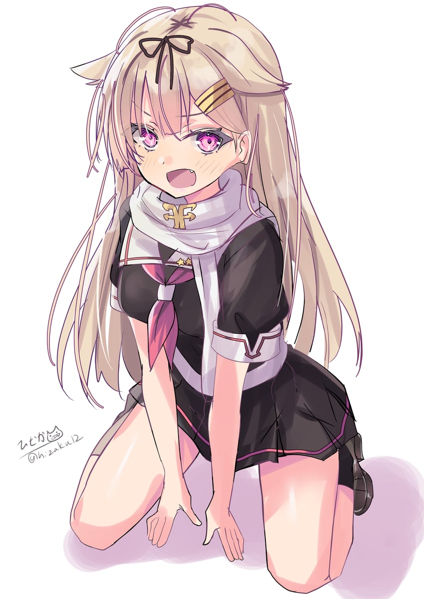 yuudachi and yuudachi kai ni (kantai collection) drawn by hizaka