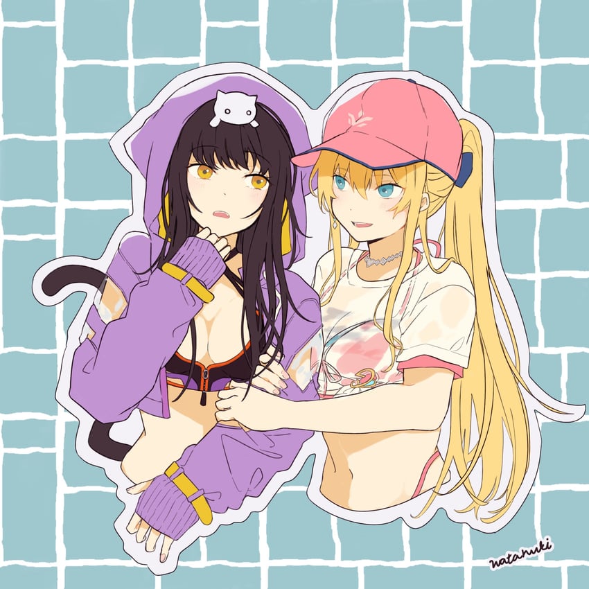 asakura karen and toujou tsukasa (heaven burns red) drawn by watanuki_(enu)