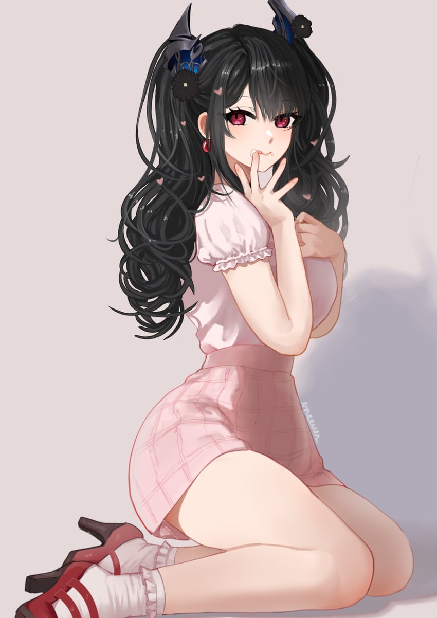 nerissa ravencroft (hololive and 1 more) drawn by eneeues