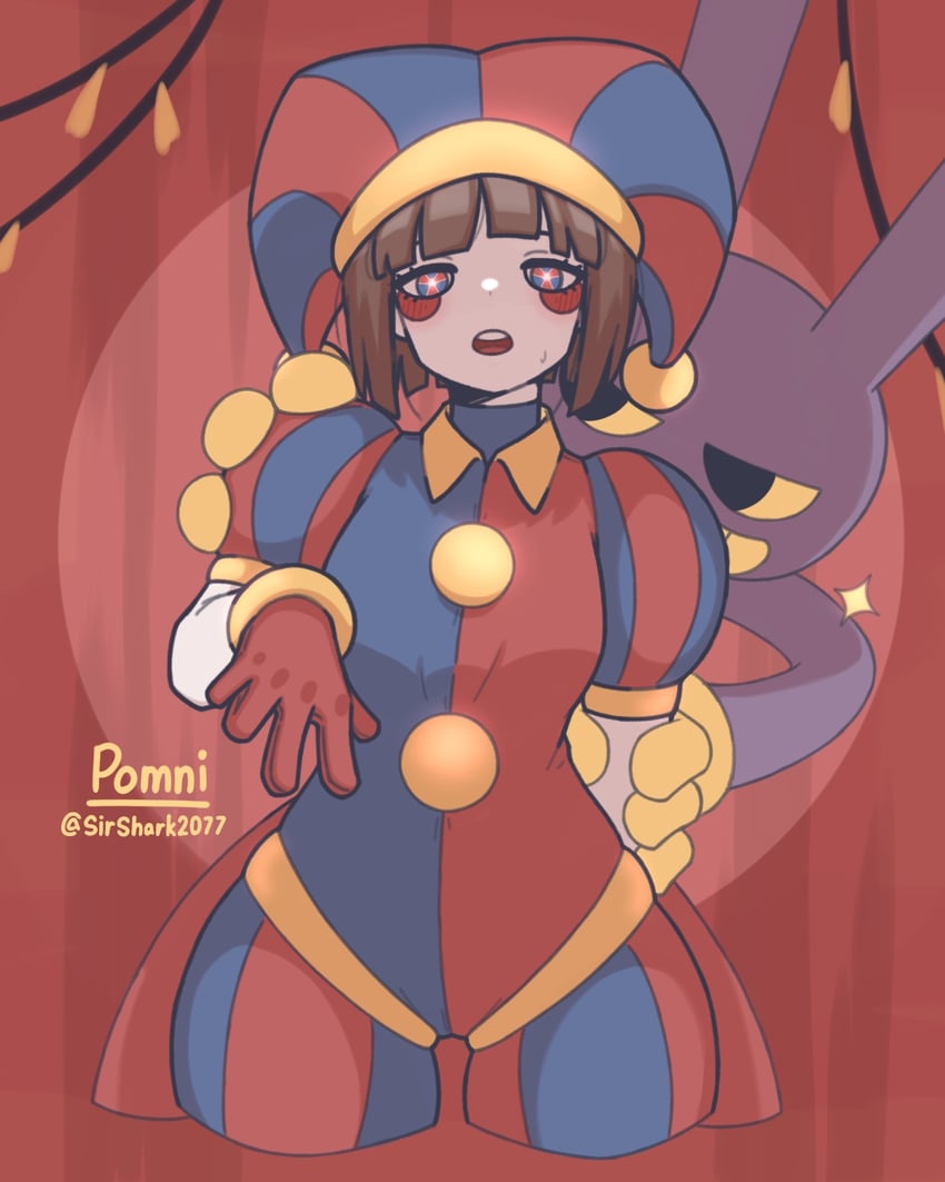 pomni and jax (the amazing digital circus) drawn by mystery_girl2077