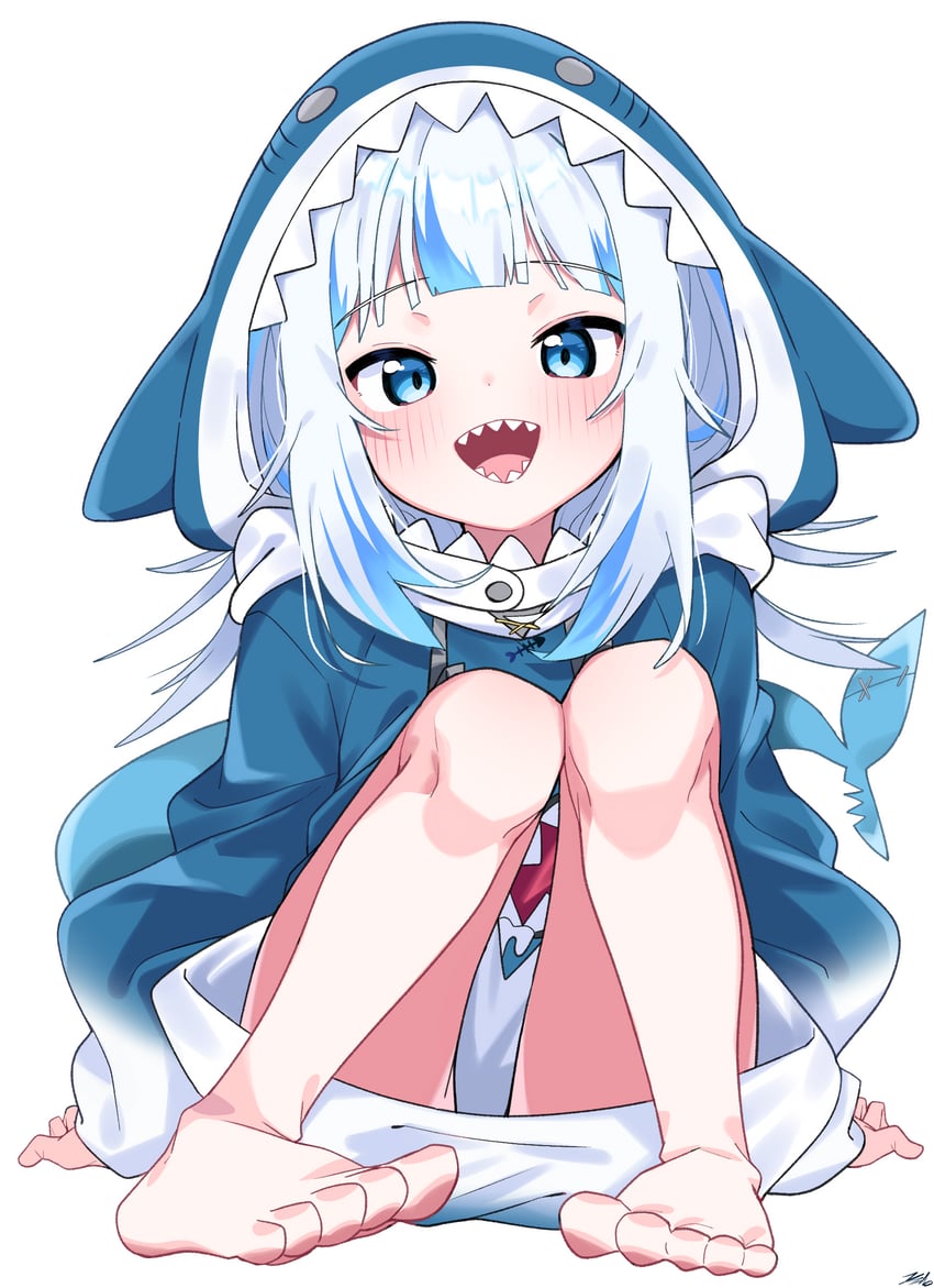 gawr gura (hololive and 1 more) drawn by tosyeo