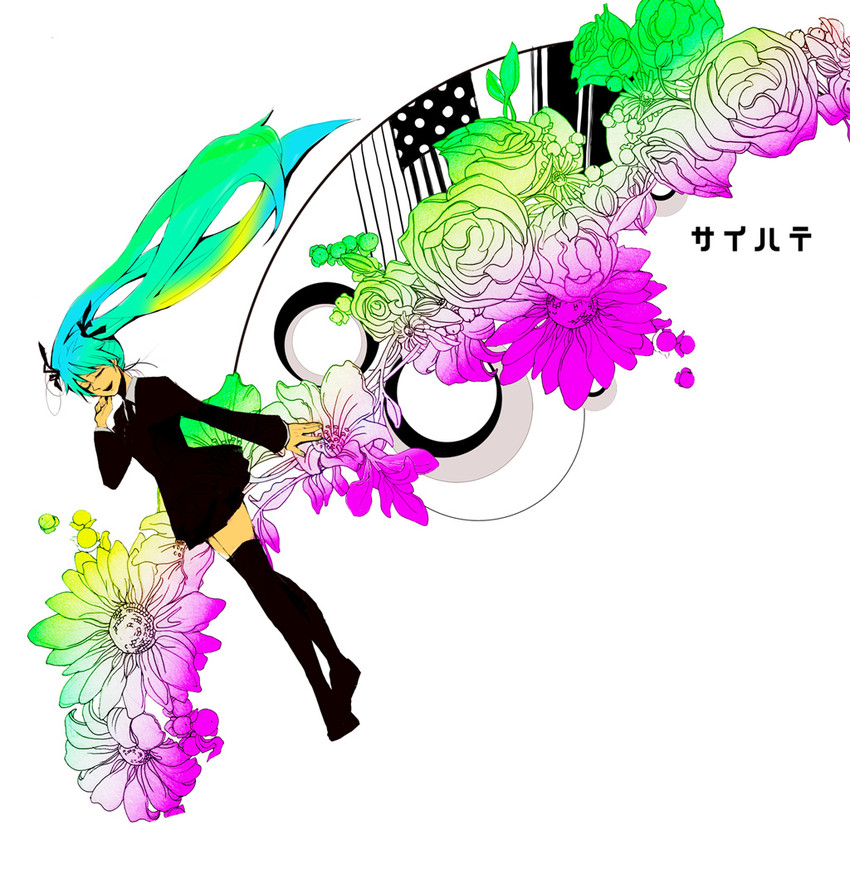 hatsune miku (vocaloid and 1 more) drawn by oomorimori