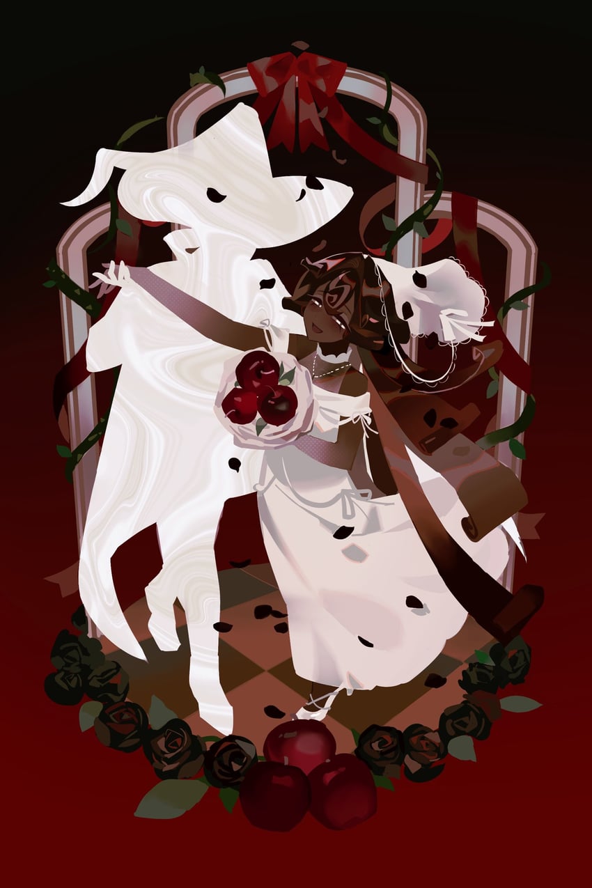 black forest cookie and the witch (cookie run and 1 more) drawn by shime52631