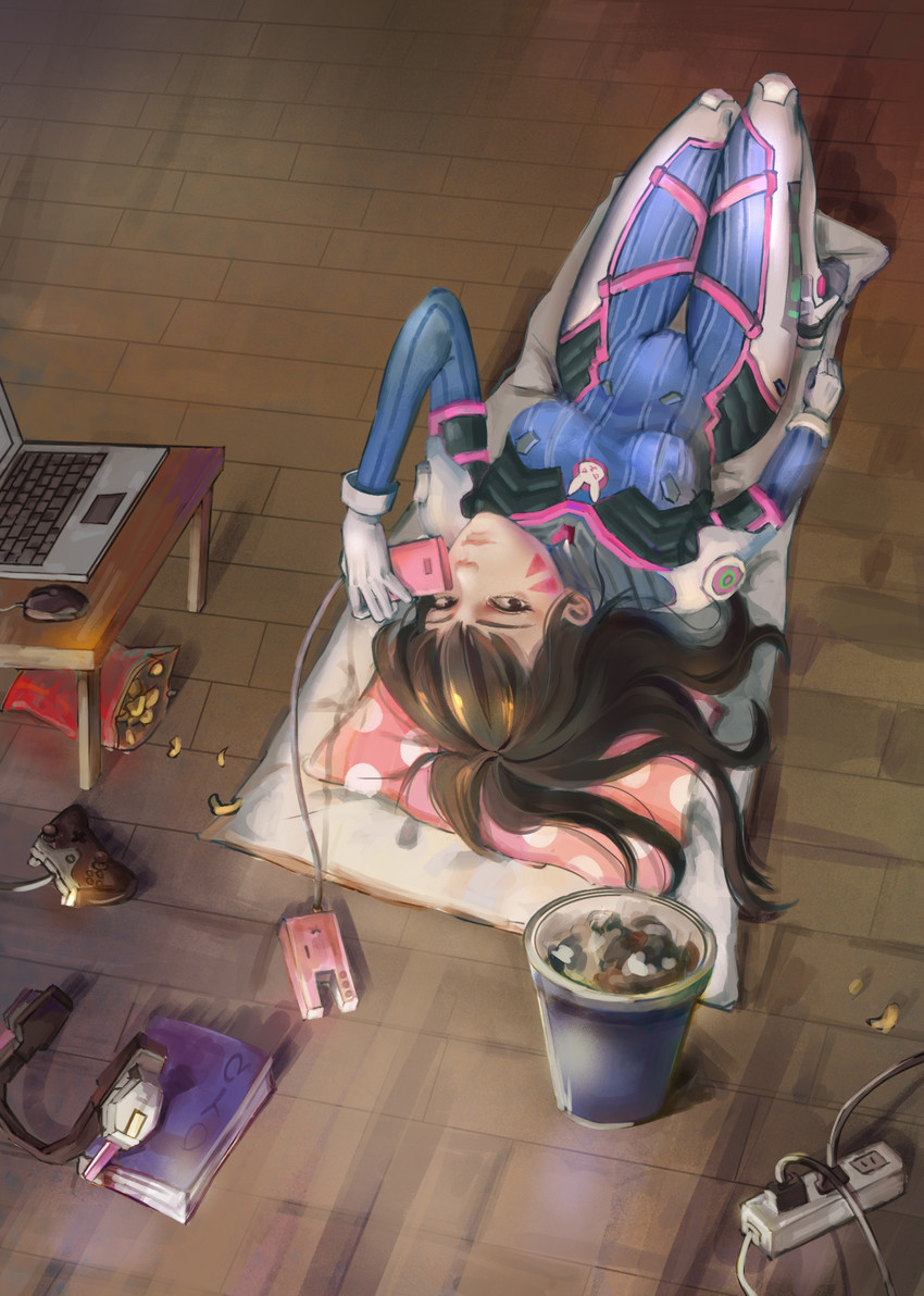 d.va (overwatch and 1 more) drawn by ye_jinghan