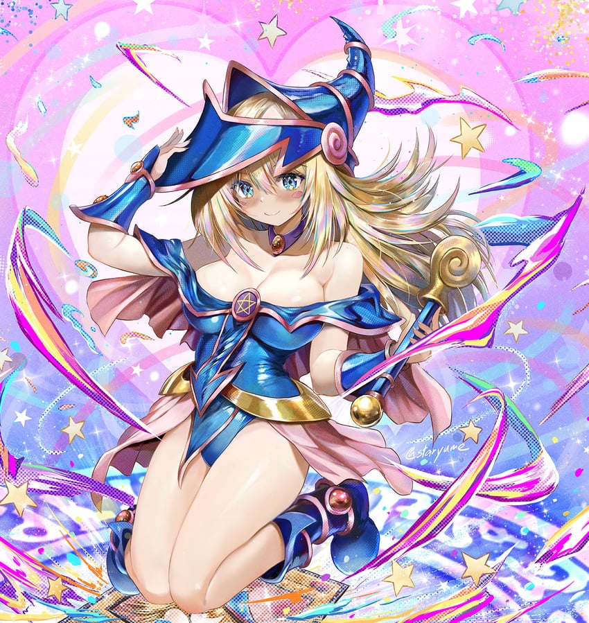 dark magician girl (yu-gi-oh! and 1 more) drawn by staryume