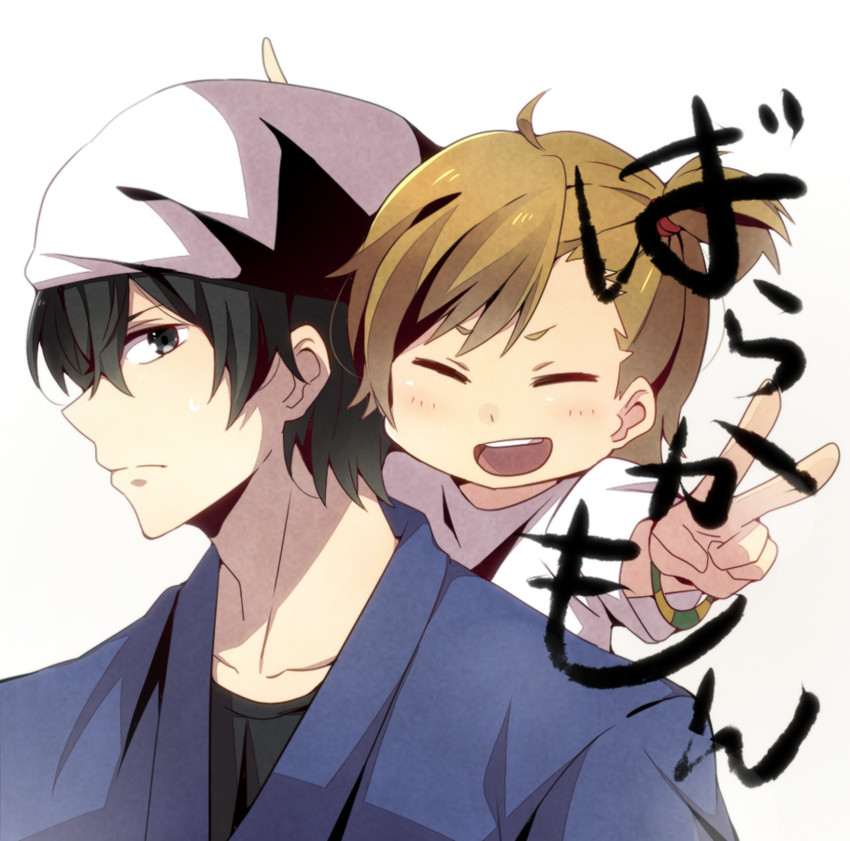 kotoishi naru and handa seishuu (barakamon) drawn by yukichi_(eikichi)