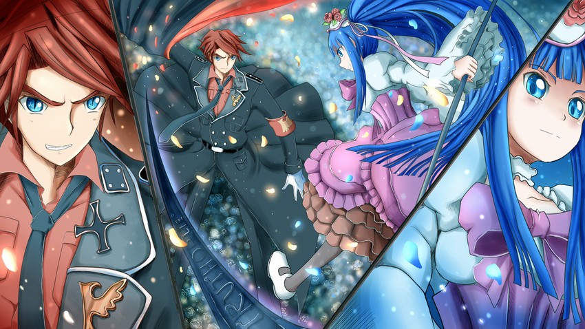ushiromiya battler and furudo erika (umineko no naku koro ni) drawn by zen_(weishanzhe)