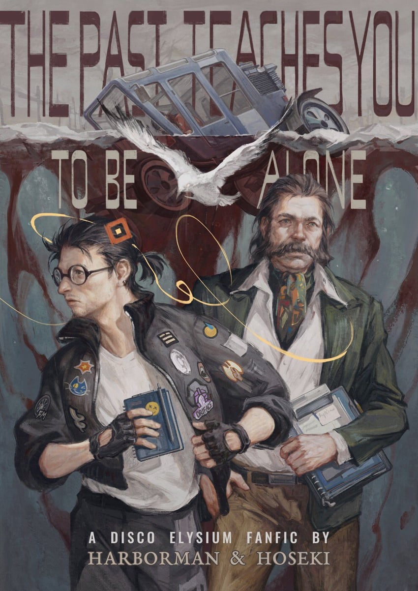kim kitsuragi and harry du bois (disco elysium) drawn by chanasykine