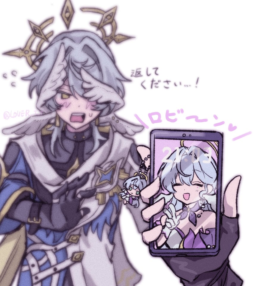 robin and sunday (honkai and 1 more) drawn by l0ver_t_t