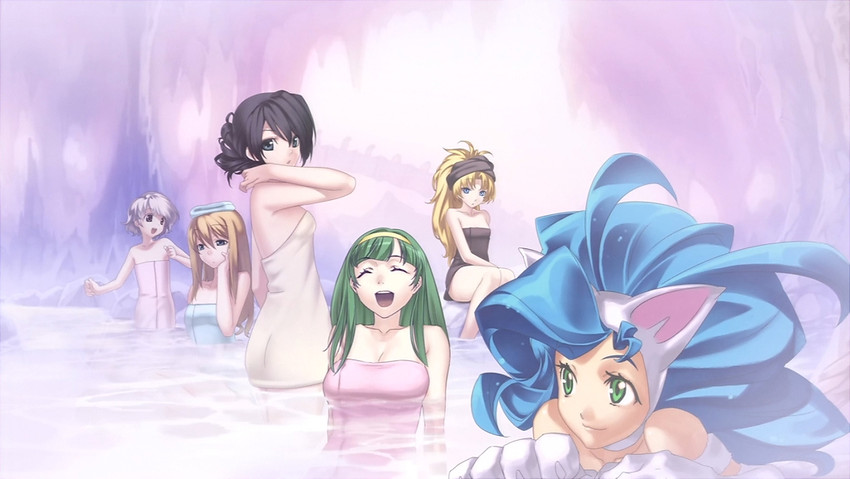 felicia, aurica nestmile, misha arsellec lune, liliane vehlendorf, aiba mikoto, and 1 more (darkstalkers and 6 more) drawn by hirano_katsuyuki