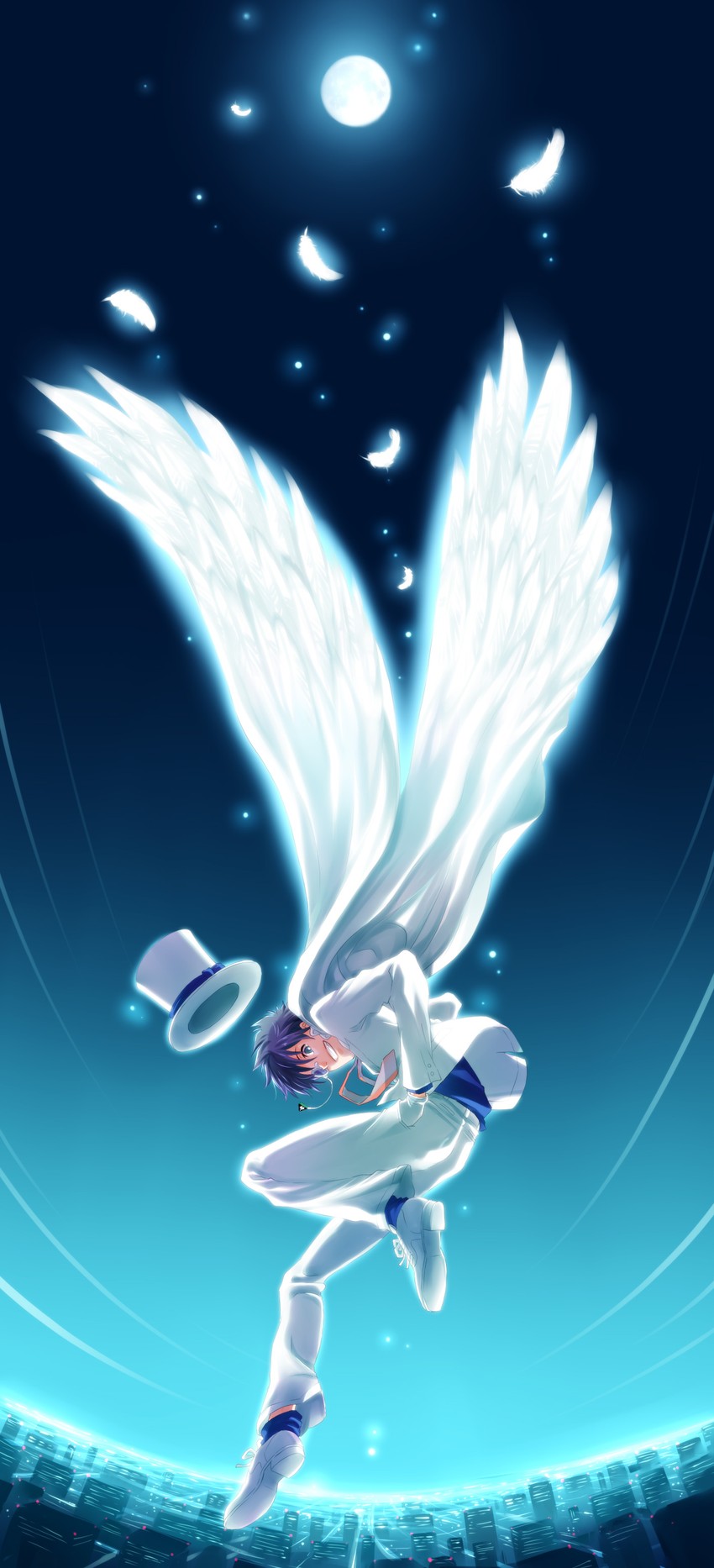 kaitou kid (meitantei conan and 1 more) drawn by azusa_revi