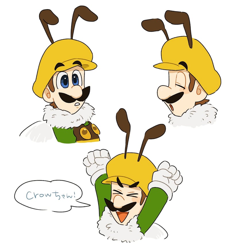 mario, luigi, bee mario, and honeybee (mario and 1 more) drawn by mimimi_(mimimim9999)