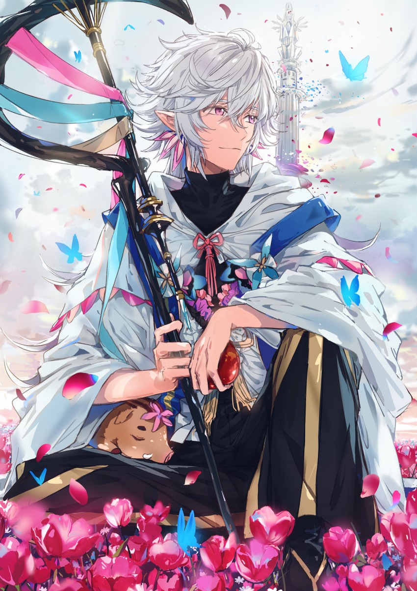 merlin and boar piglet (fate and 1 more) drawn by dangmill