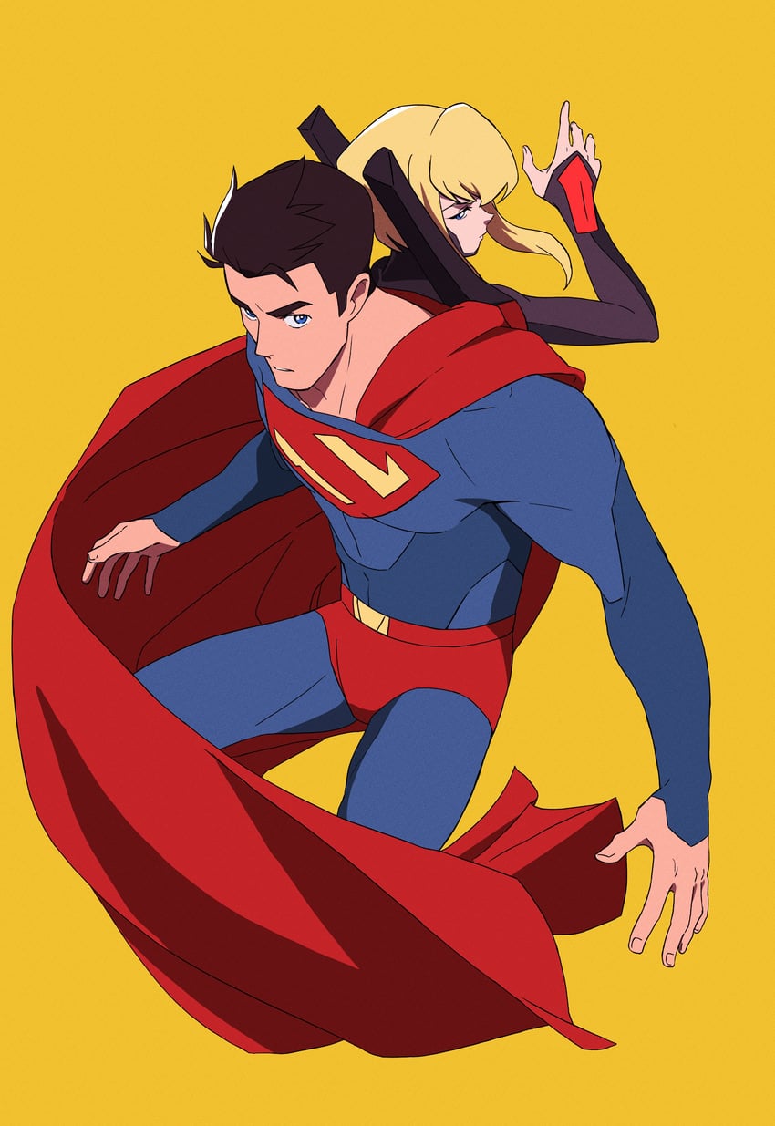 superman, clark kent, and supergirl (dc comics and 2 more) drawn by alaylays