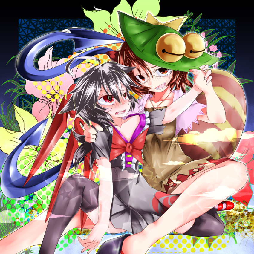 houjuu nue and futatsuiwa mamizou (touhou) drawn by teinba