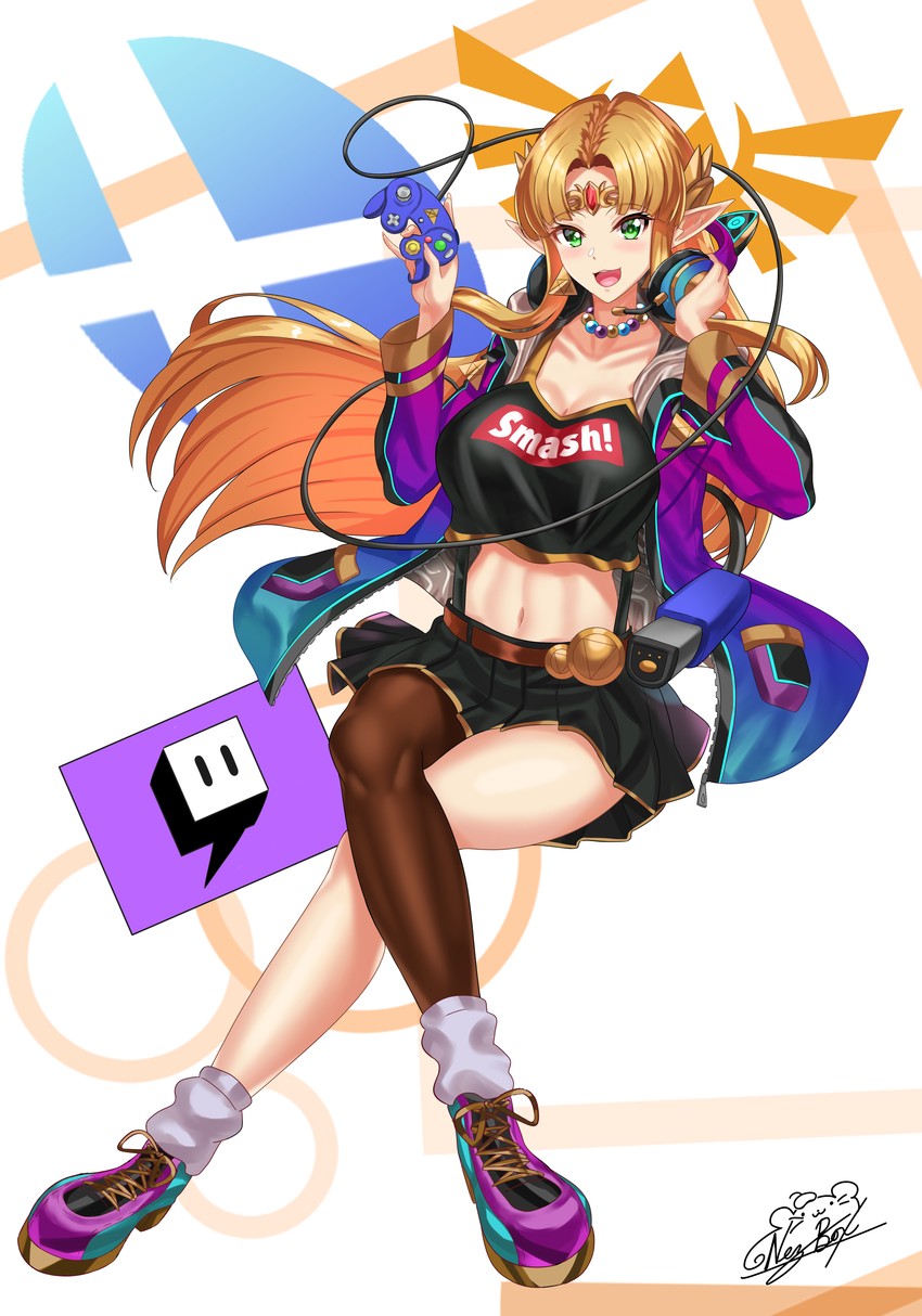 princess zelda (the legend of zelda and 3 more) drawn by nez-box