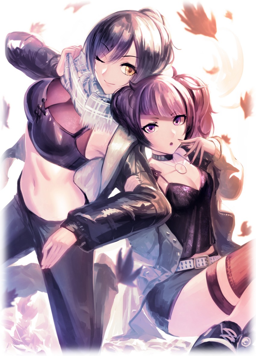 shirase sakuya and tanaka mamimi (idolmaster and 1 more) drawn by panjamunoname_(nononanameme)