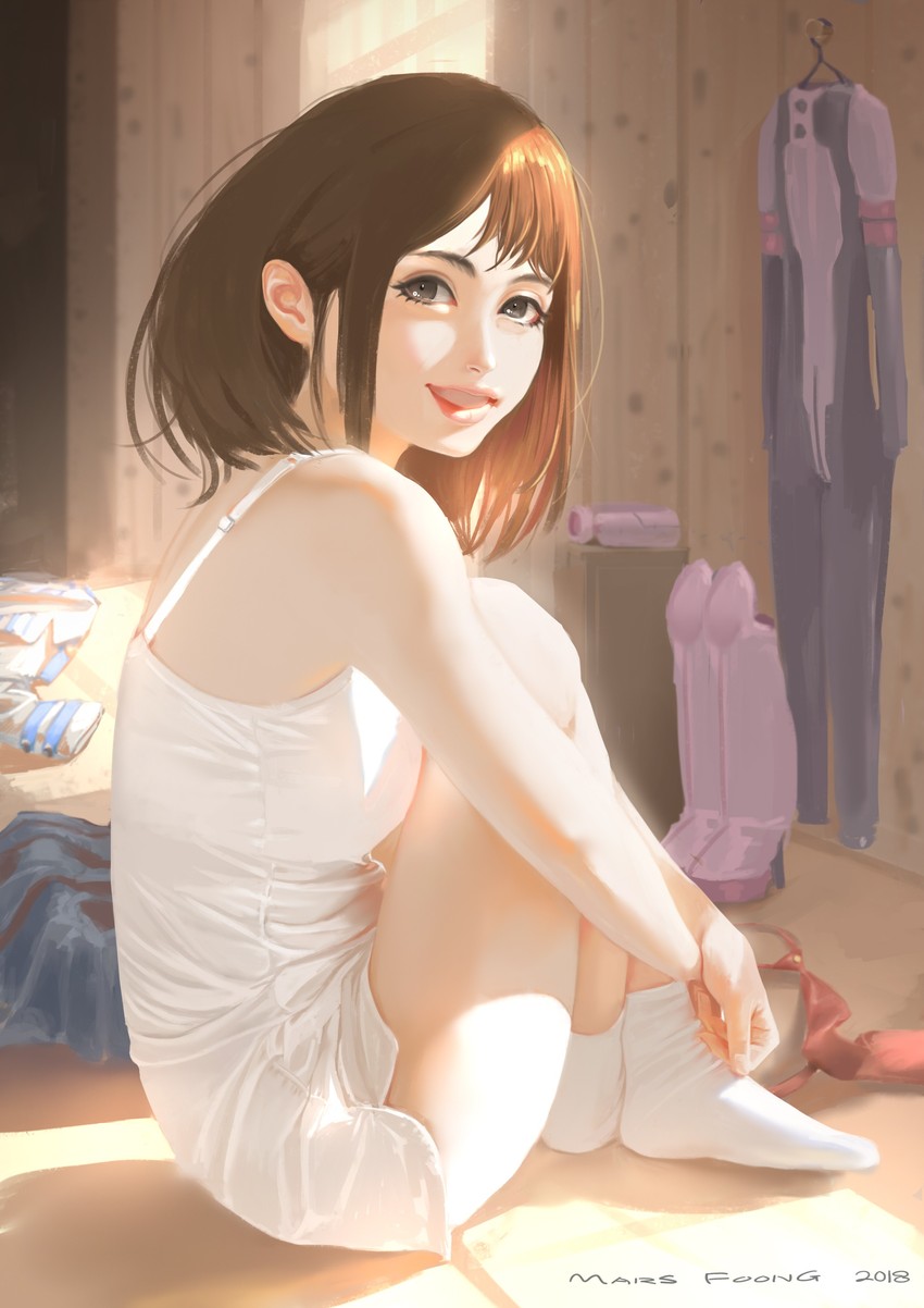 uraraka ochaco (boku no hero academia) drawn by mars_foong