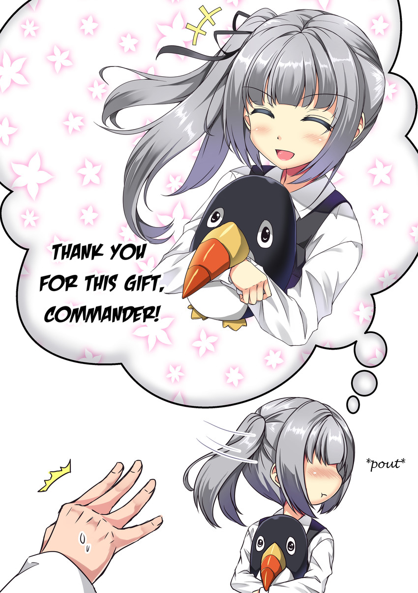 kasumi, kasumi kai ni, and failure penguin (kantai collection) drawn by sheita